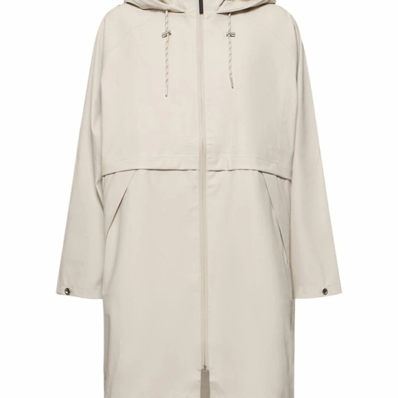 Varley Jackets & Blazers - Varley Kirsten Women's Medium Cream Hooded Rain Jacket